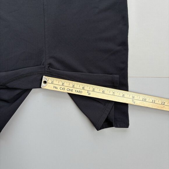 ARITZIA BABATON Size Large Square Neck Romper Bodysuit Shorts Black Stretch - Picture 10 of 13